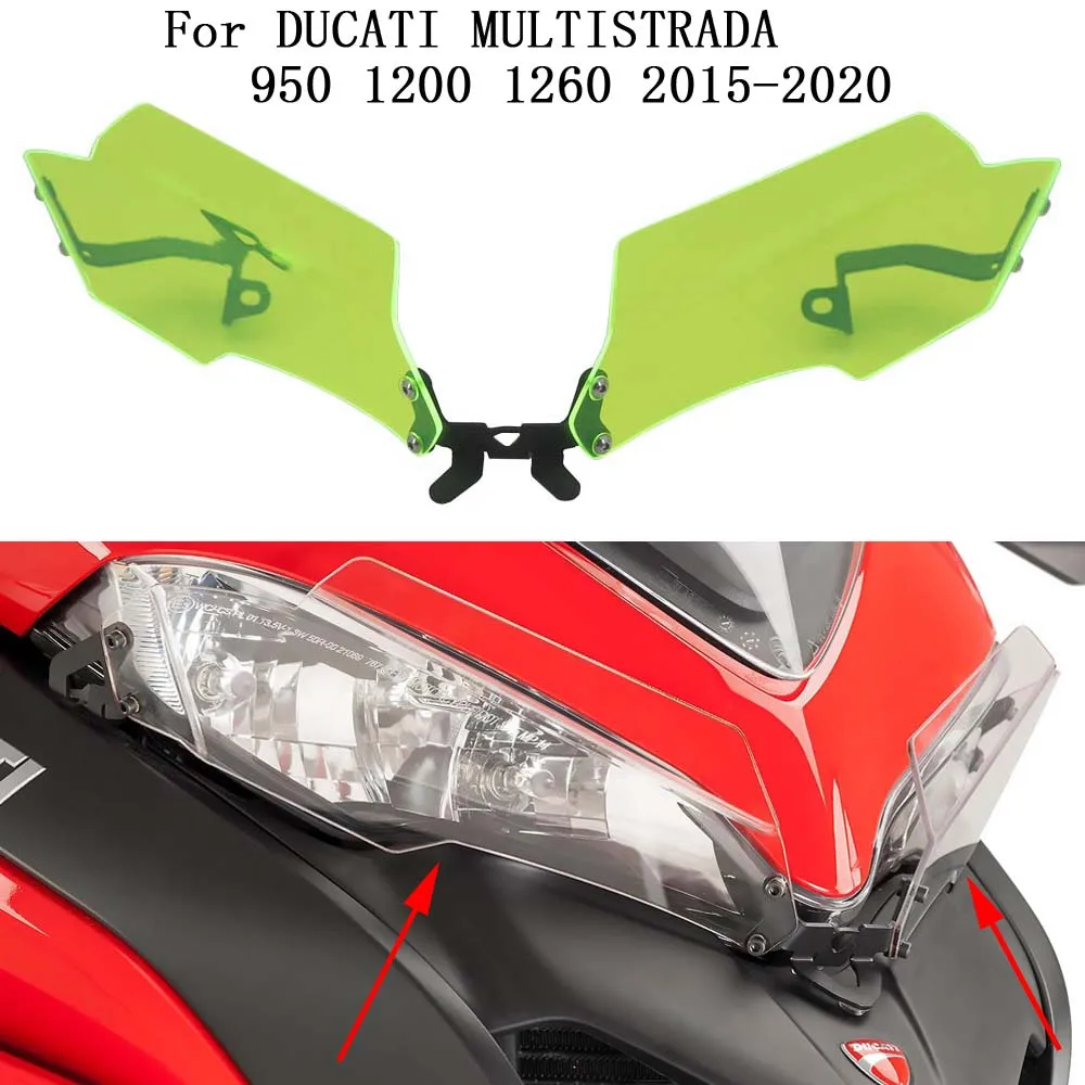 

Headlamp Cap For DucatI Multistrada 950 S 1200 S 1260S Light Protection Headlight Protector Grille Guard Cover Motor Parts