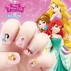 Игрушки для макияжа Disney Frozen Elsa Anna, наклейки для ногтей, Белоснежка, принцесса, София, Микки, Минни, детские серьги, игрушки