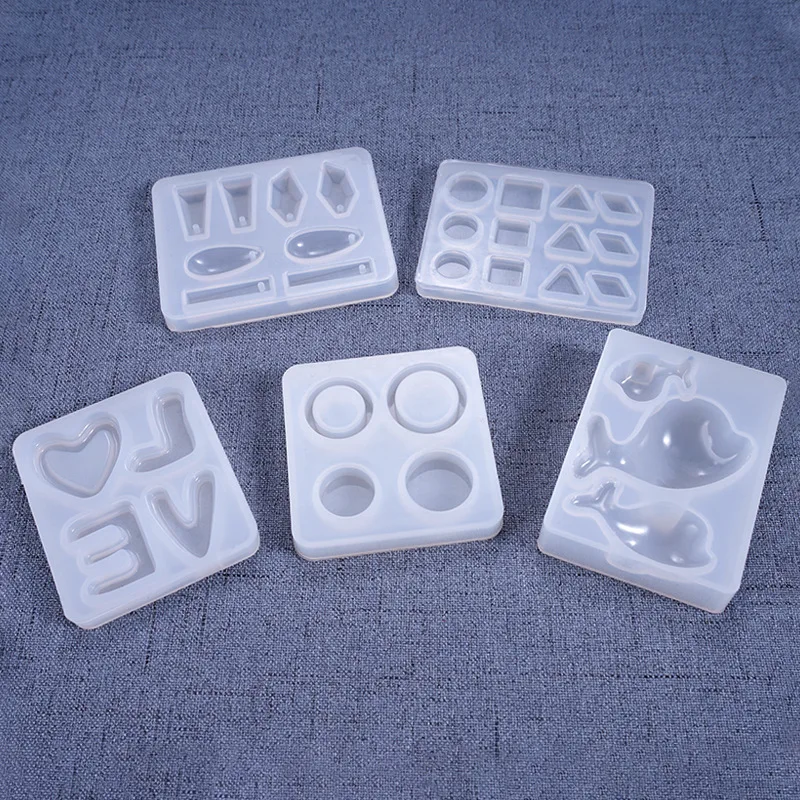 

1PC Pendant Craft DIY Transparent UV Resin Liquid Silicone Combination Molds for DIY Making Tools Accessories