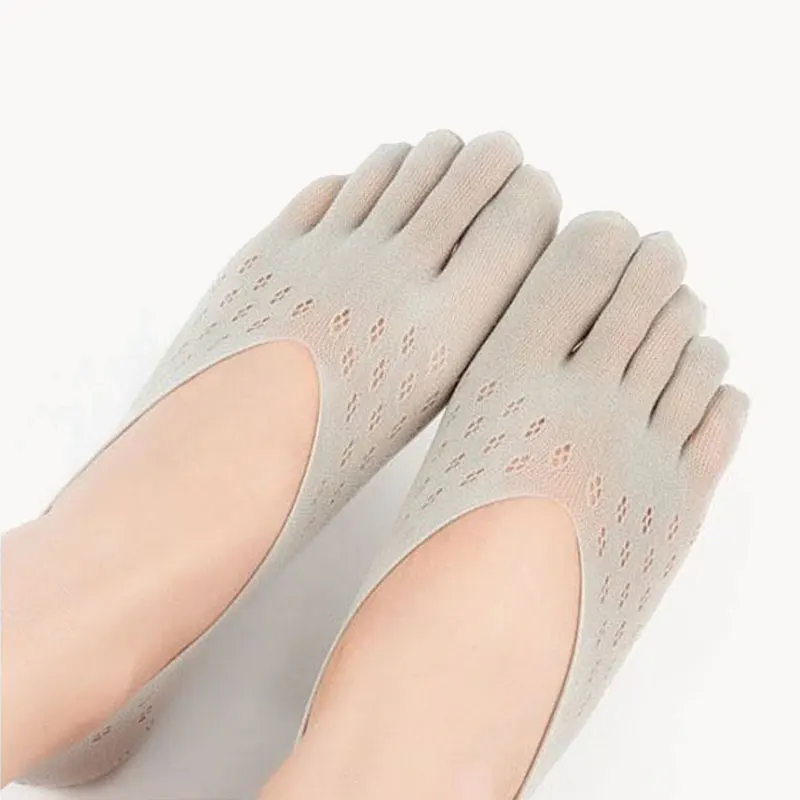 Профессиональные спортивные носки сплошной цвет фитнес хлопок 5 пальцев для