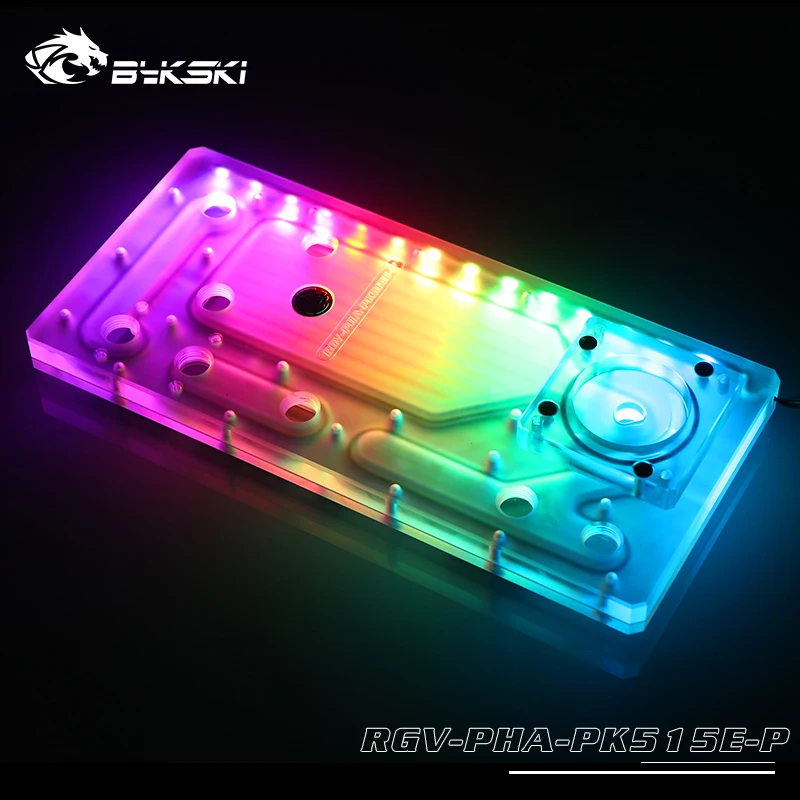 Bykski резервуар для воды Phanteks PK515E чехол компьютера, прозрачный водный щит, прямоугольник резервуар, RGV-PHA-PK515E-P