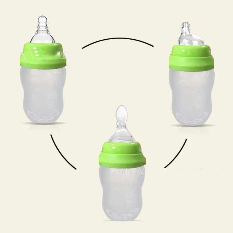 Силиконовая бутылочка для кормления 180 мл|nursing bottle|baby bottlebaby feeding cup |