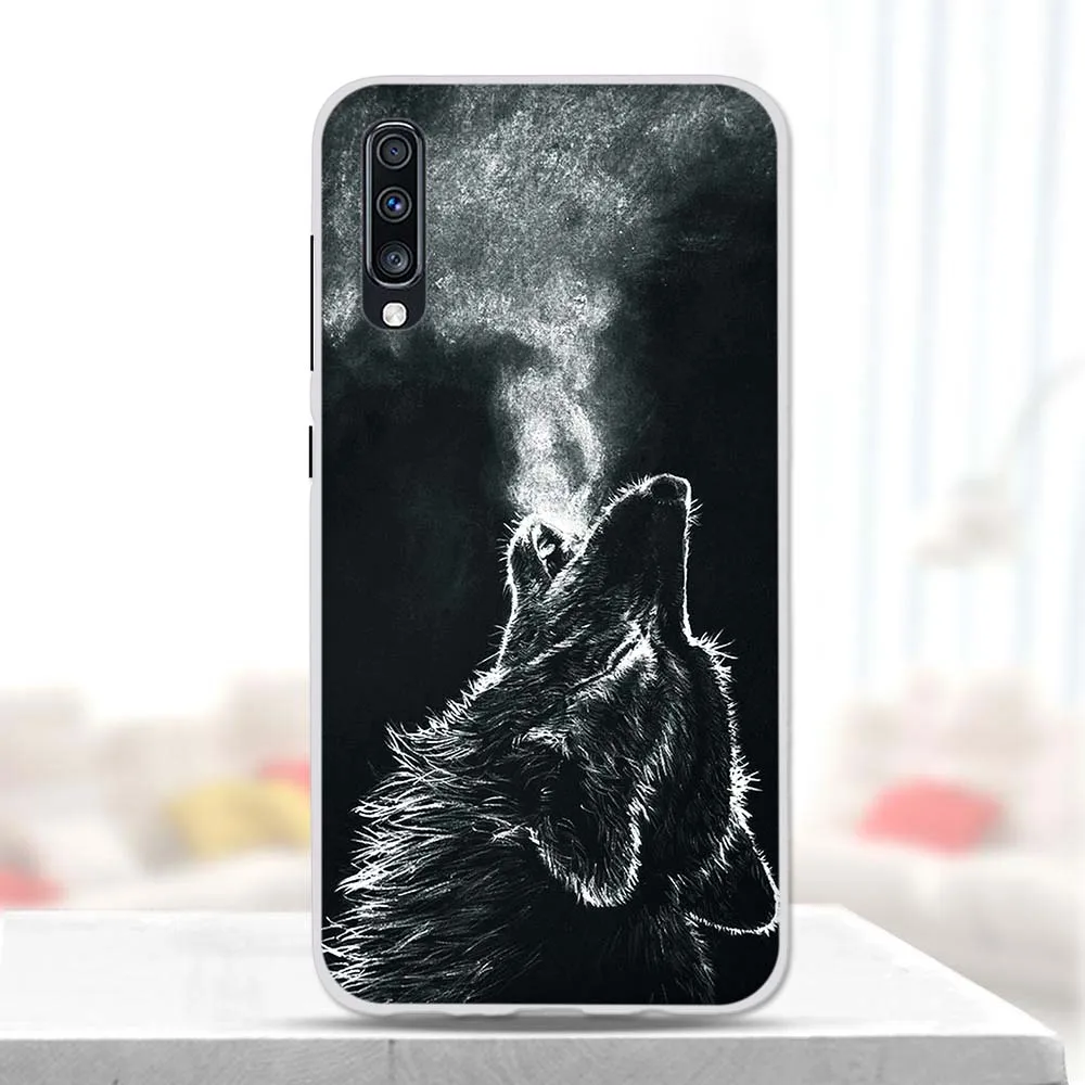Чехол для Samsung Galaxy A70 защитная задняя крышка мягкий силиконовый милый чехол