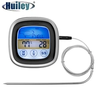 digital cooking thermometer bbq food meat temperature meter lcd touch screen timer stainless steel probe kitchen magnetic baking