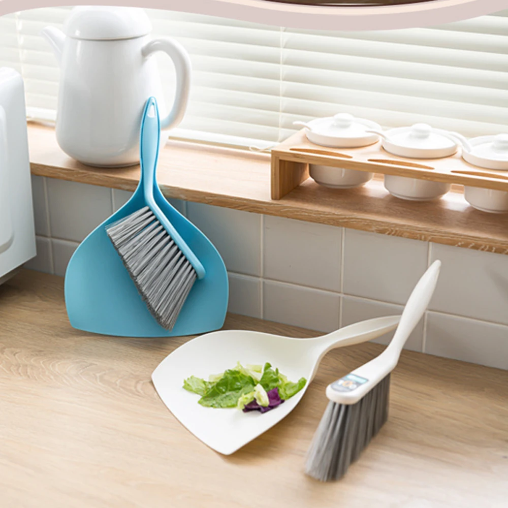 

Mini Cleaning Dustpan Set Plastic Soft Brush Desktop Garbage Cleaning Sofa Dust Removal Sweeper Household Cleaning Tools