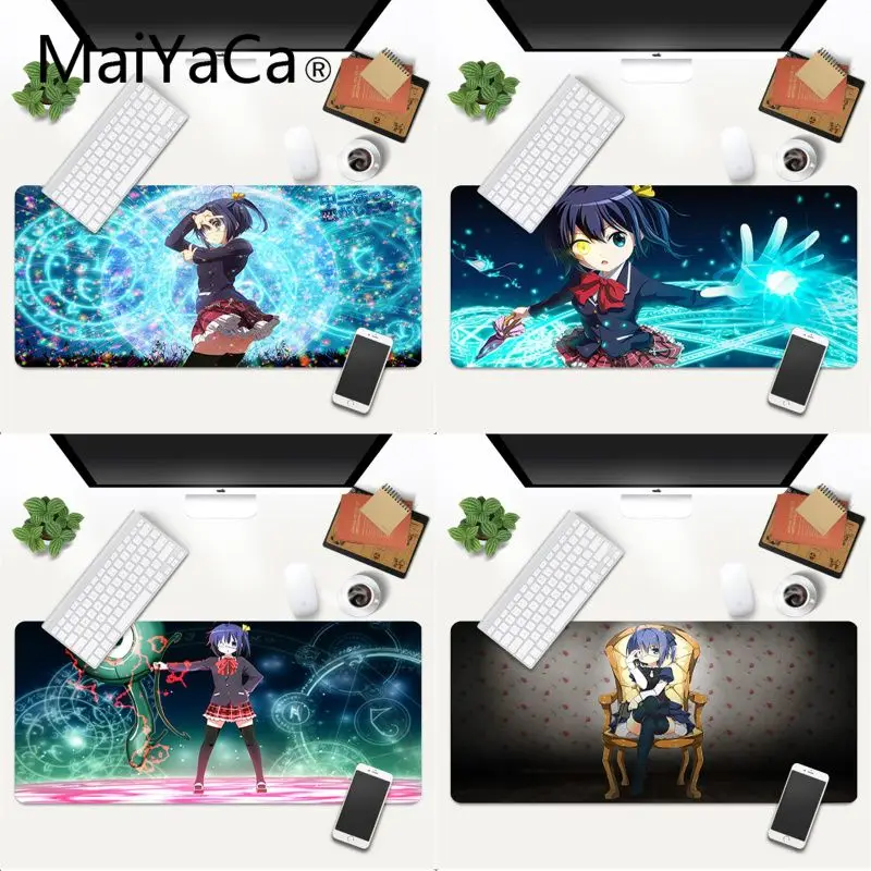 

MaiYaCa New Arrivals Takanashi Rikka Unique Desktop Pad Game Mousepad Gaming Mouse Mat xl xxl 700x300mm for Anime Lovers Fans