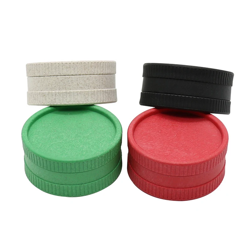 Delicate 56mm Biodegradable PE Tobacco Herb Grinder,2-layer Plastic Weed Grinder,Cigarette Crusher for Smoking