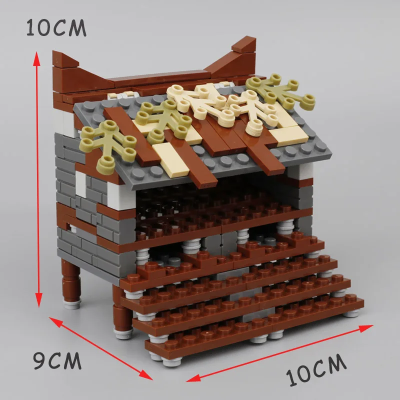 Urban building block doll accessories lovely animal chicken farm scene plants brick diy house model educational toy for children | Игрушки и