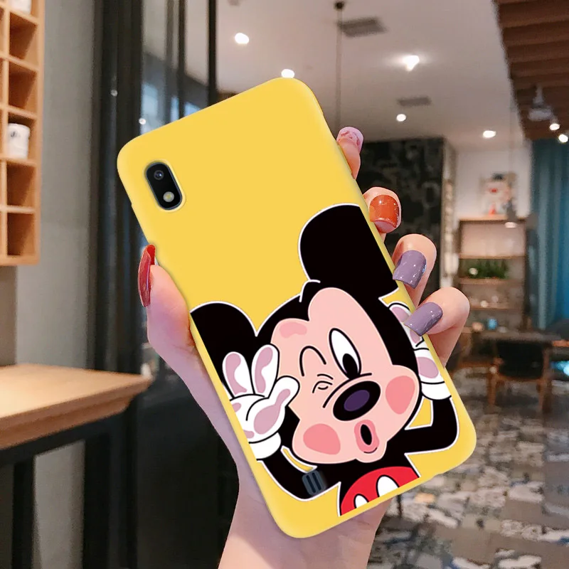 Чехол для телефона для SamsungA10 A20 A30 A40 A50 A60 A70 чехол мульти Цвет с Микки Маусом ТПУ для Galaxy M10 чехол для телефона M40 A20E бампер - Цвет: TPUYLW007