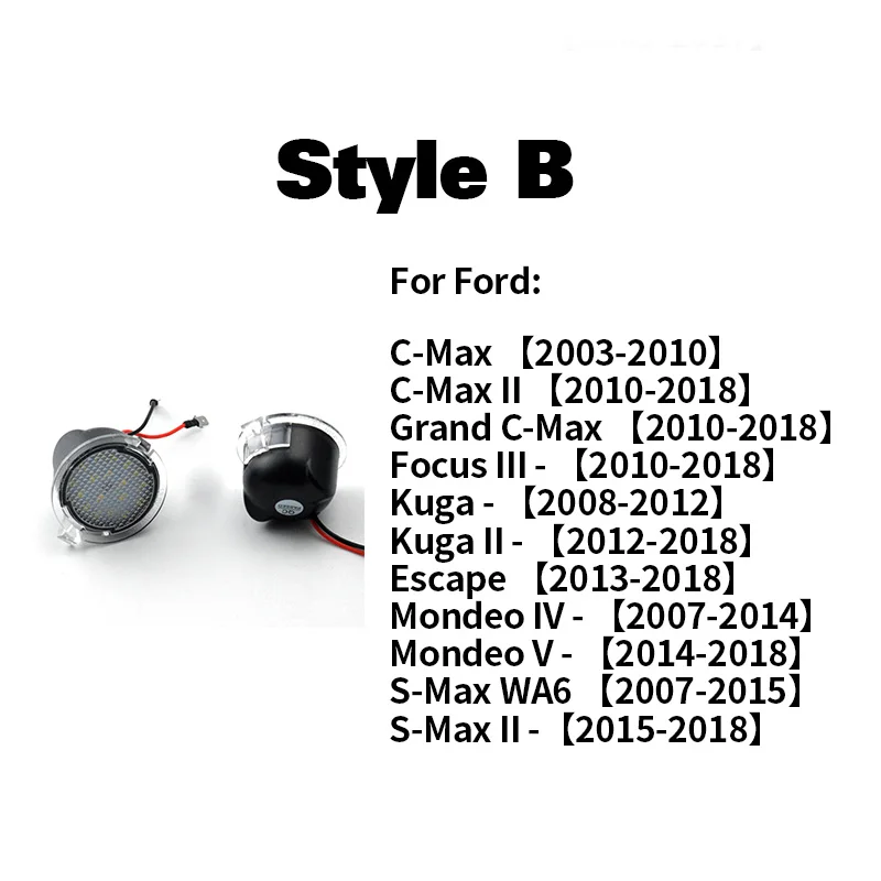 Светодиодная подсветка для бокового зеркала Ford Kuga Escape S Max Edge Mondeo Fusion Gen Flex Everest Taurus