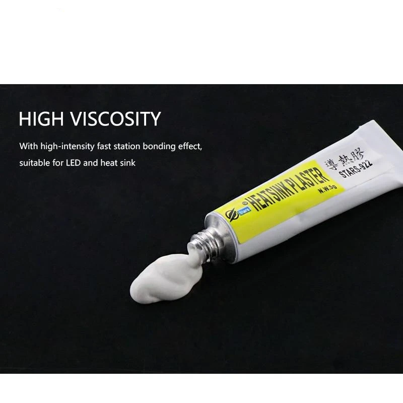 1-5pc Heatsink Plaster Thermal Adhesive Cooling Paste Compound Glue For Heat Sink Conductive Viscous Термоклей Для Чипо |