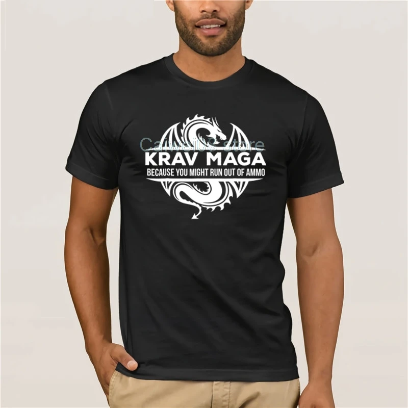 Новая модная трендовая футболка Krav Maga летняя уличная с коротким рукавом