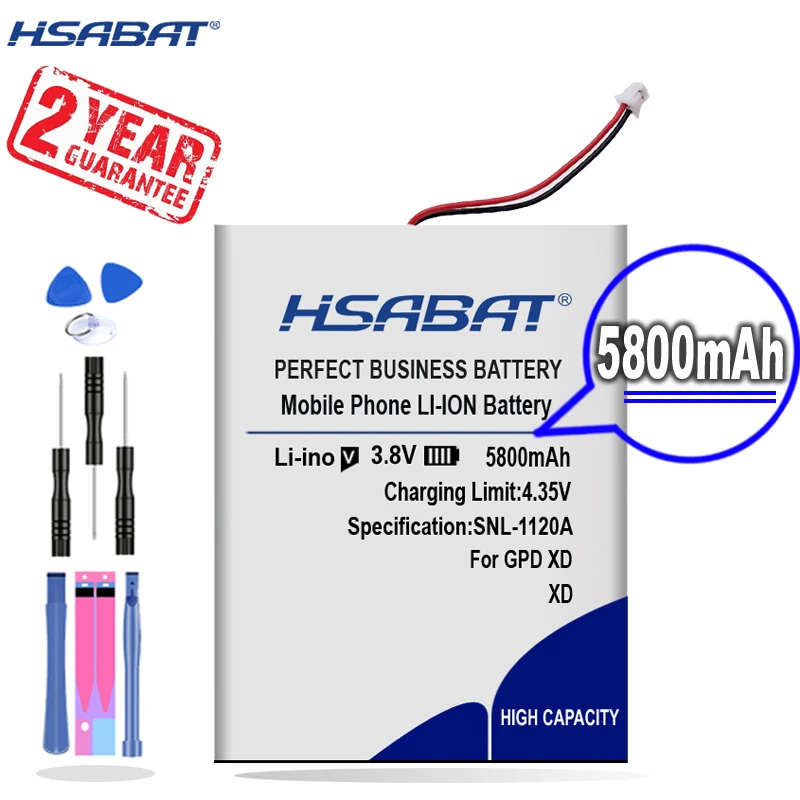 Новое поступление [HSABAT] 5800 мач Сменный аккумулятор для GPD XD - купить по выгодной