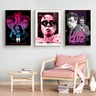 Классический постер по мотивам фильма Бойцовский клуб, холщовые постеры с рисунком, домашний декор, модульный плакат для спальни, детской комнаты