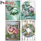 Huacan алмазная вышивка распродажа полная выкладка цветы картина стразами алмазная мазайка картины декор для дома 5д