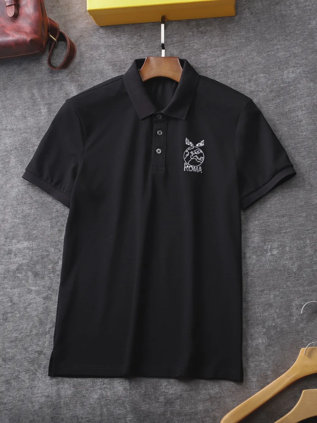 

6048#, replica version, Tencel + cotton POLO shirt anime shirt men clothing oversized t shirt gothic ash lynx anime shirt