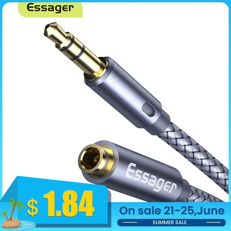Aux кабель Essager удлинитель для наушников 3 5 мм|Кабели VGA| |