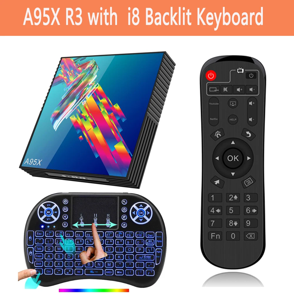 A95X R3 Смарт ТВ приставка Android 9,0 ТВ приставка 4K 3D Мини ТВ приставка 2 ГБ 4 ГБ 32 ГБ 64 Гб четырехъядерный медиаплеер PK X96 HK1 Max мини IP tv