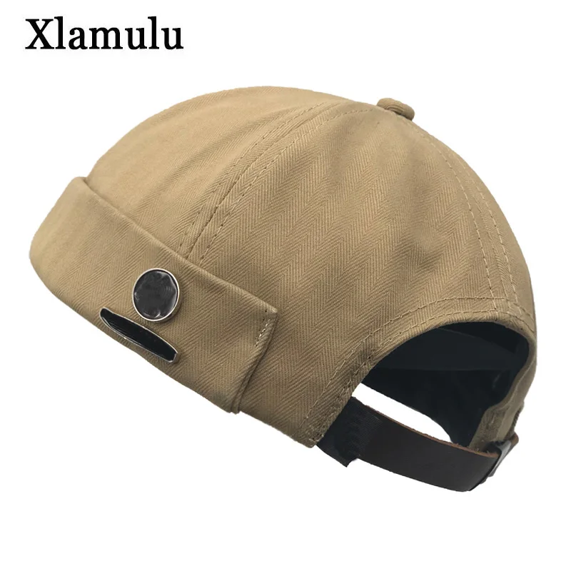 Модная Мужская Уличная Повседневная Байкерская Кепка Docker Sailor Beanie Brimless унисекс