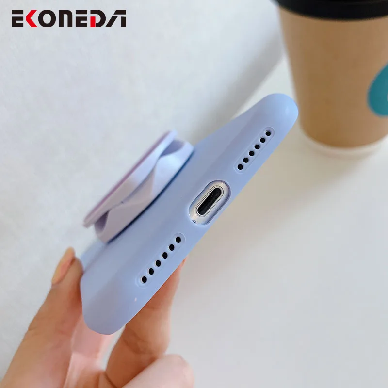 

EKONEDA Phone Holder Case For Samsung Galaxy A50 A51 A70 A71 S20 Ultra S10 S9 S8 Note 8 9 10 Plus Heart Stand Soft TPU Case