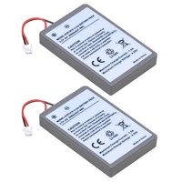 2pcs 3 7v 2000mah battery for sony ps4 cuh zct2 or cuh zct2u pro slim bluetooth dual shock controller second generation