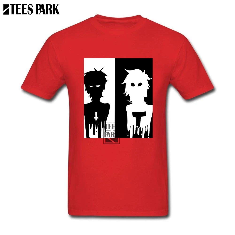 Gorillaz Альтернативная музыкальная группа Юмористические футболки для взрослых с