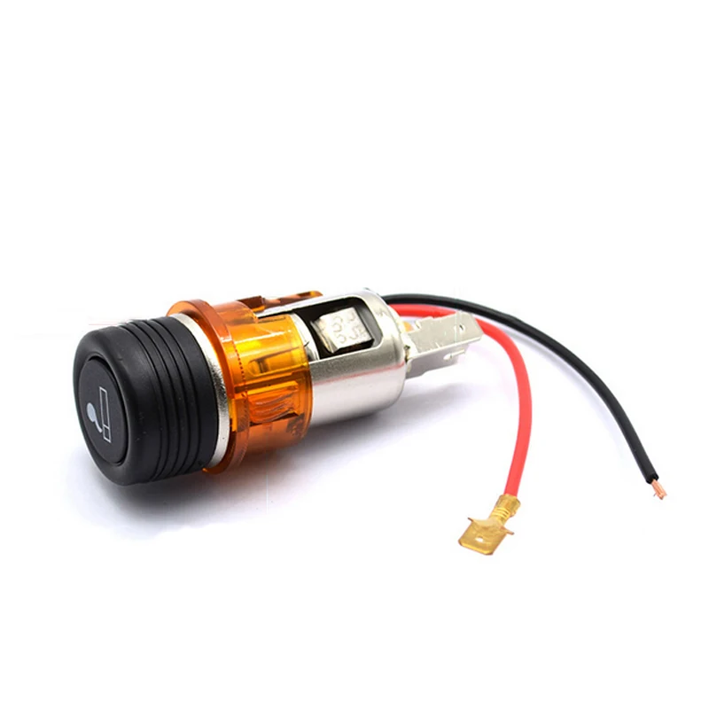 1pc LED Light Car Motorcycle Cigarette Lighter Auxiliary Socket Plug 12V For Mobile Phone Navigation | Автомобили и мотоциклы