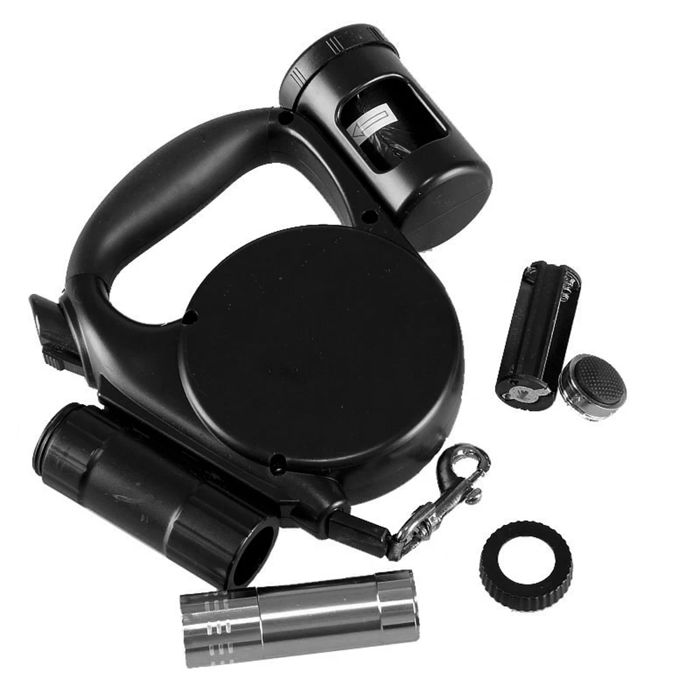 Pet Втягивающийся поводок для собак 4 5 м с светодиодный фонарь супер яркая лента