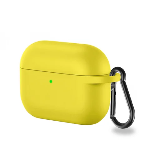 Yellow 2 шт./лот, силиконовый чехол для Apple Airpods Pro 3, чехол, Противоударные Защитные Сумки, чехол для Air pods airpods3, наушники - Цвет: Yellow