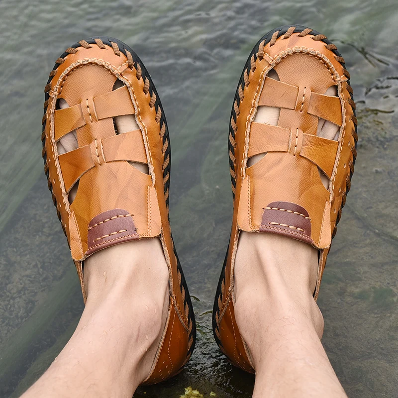 

Zandalias Hombre Sandles For Men Sport Sandals Man Summer Safety Sandals-men Sandel Sandale Homme Ete Rubber 2020 Sandal Leather