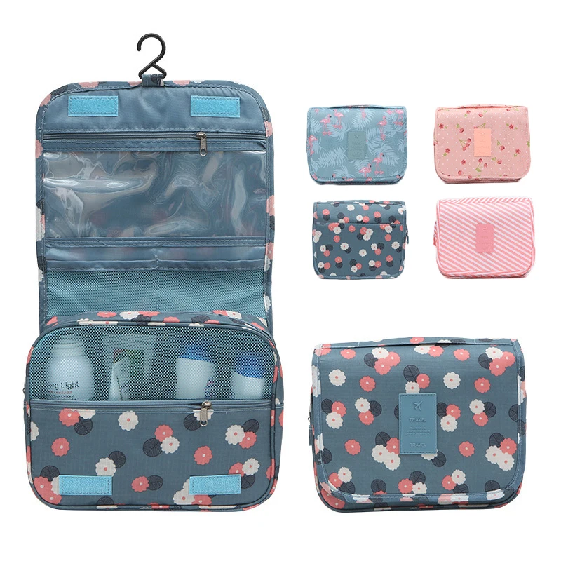 

Косметичка, вместительная сумка-Органайзер, косметичка с модным принтом, дорожная сумка для хранения туалетных принадлежностей, водонепро...