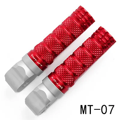 MT-07 red 1 пара ЧПУ Алюминий мотоциклетные Задние подножки для ног ножная педаль для Yamaha MT07 MT-07 MT 07 MT09 MT-09 MT 09 - Цвет: MT-07 red