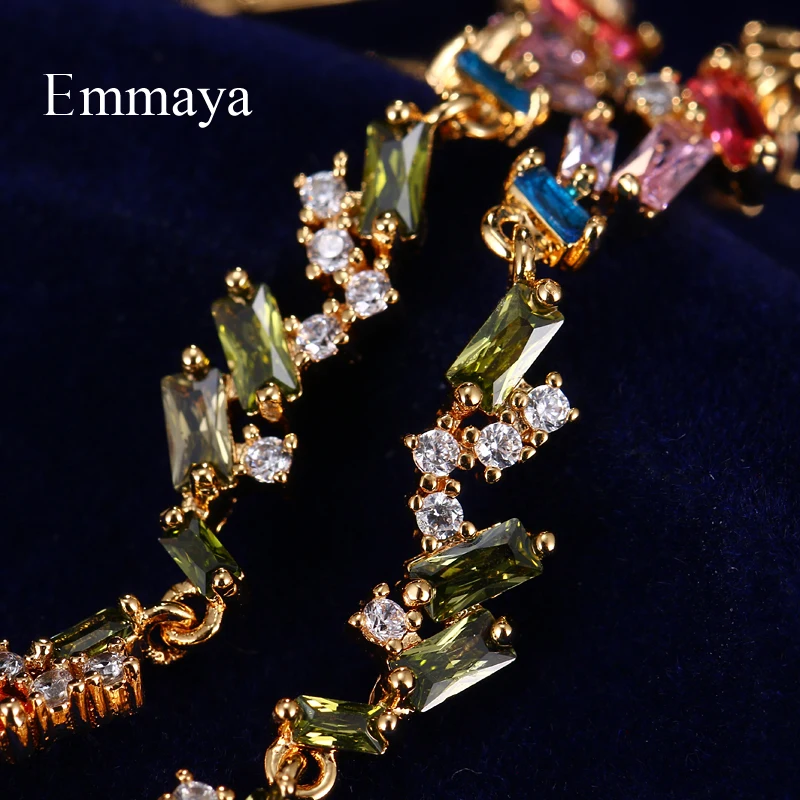 Женские длинные серьги Emmaya очаровательные дизайнерские радужной расцветки с