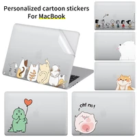 cute decal sticker for macbook air 13 m1 a2337 protective notebook cover vinyl skins for pro 15 16 inch a2338 a1466 a1278