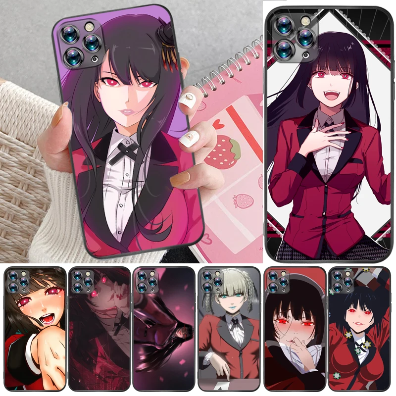 

Anime Kakegurui Jabami Yumeko Saotome Meari Painting Phone Case For iPhone 11 Pro Max Funda Cases Coque Back Cover