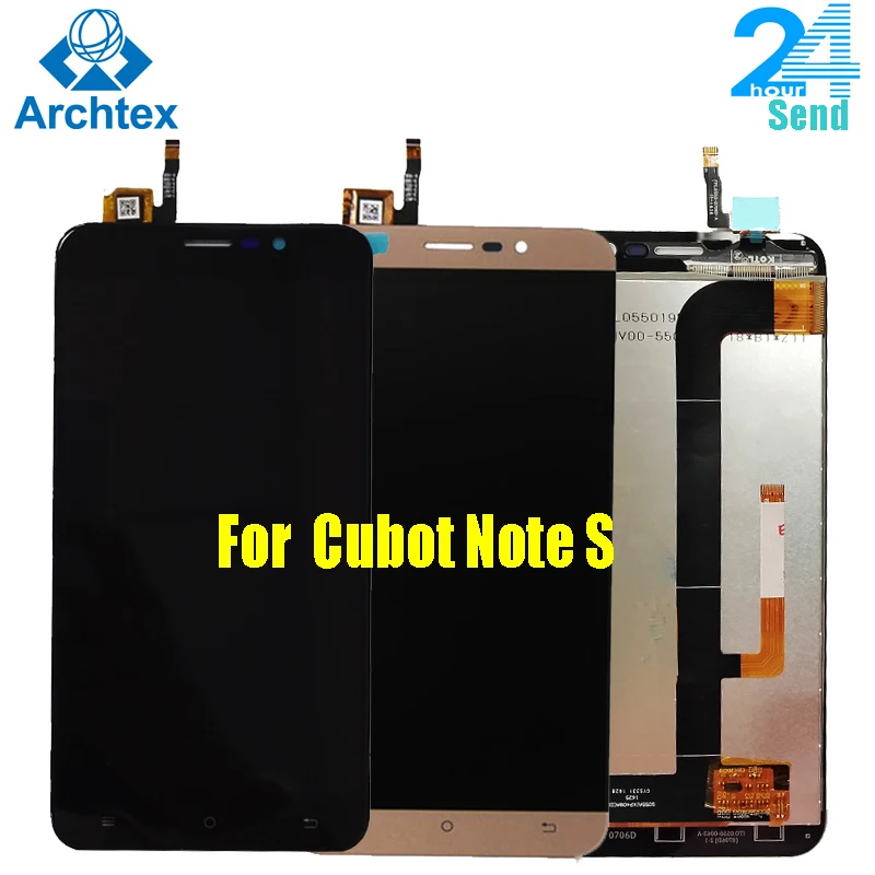 ЖК дисплей для оригинального Cubot Note S экран + Сенсорное стекло дигитайзер в сборе