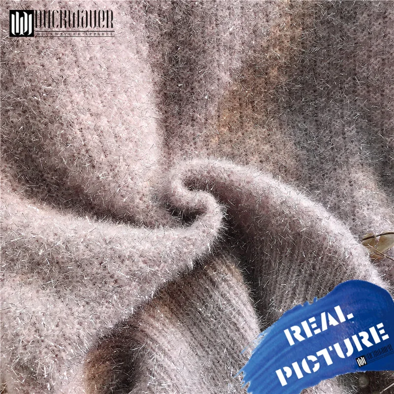 Женский свитер с круглым вырезом Duckwaver Осенний свободный жемчужинами пуловер для