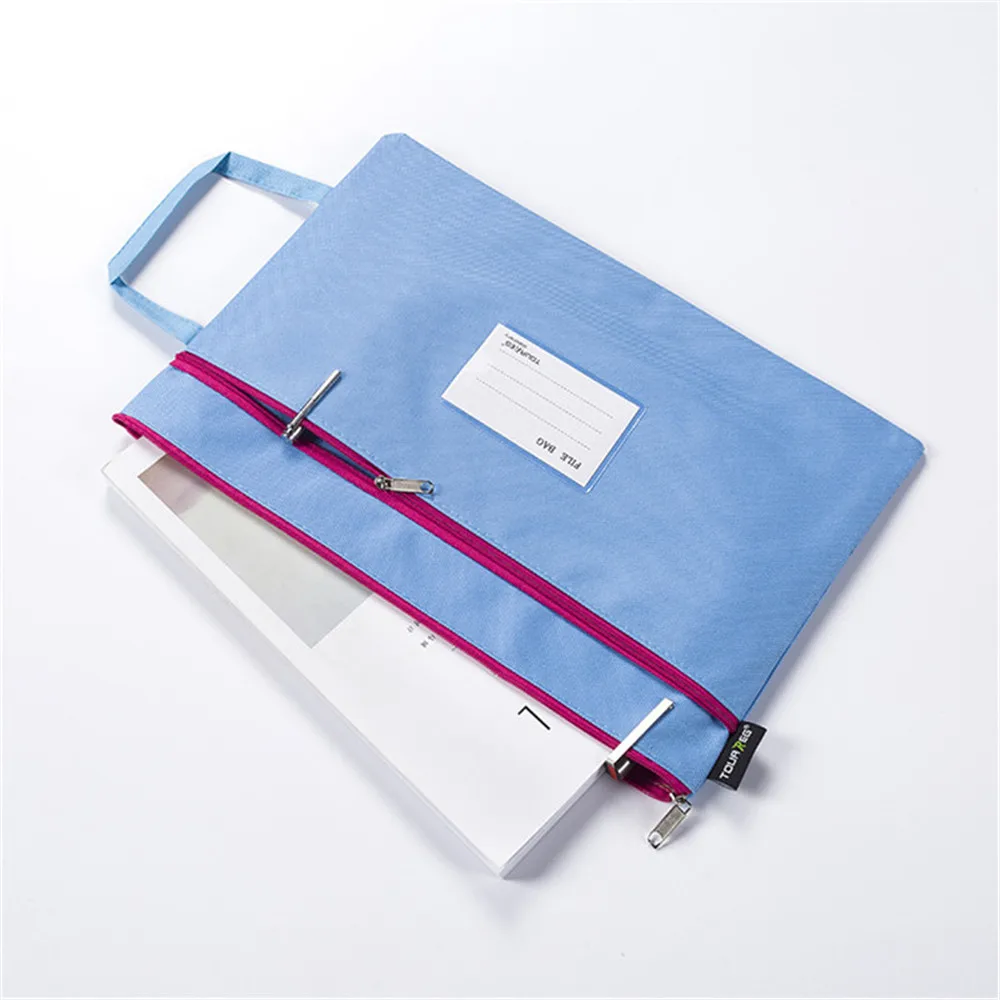 Цветная сумка с двойной молнией водонепроницаемая ткань Оксфорд практичная