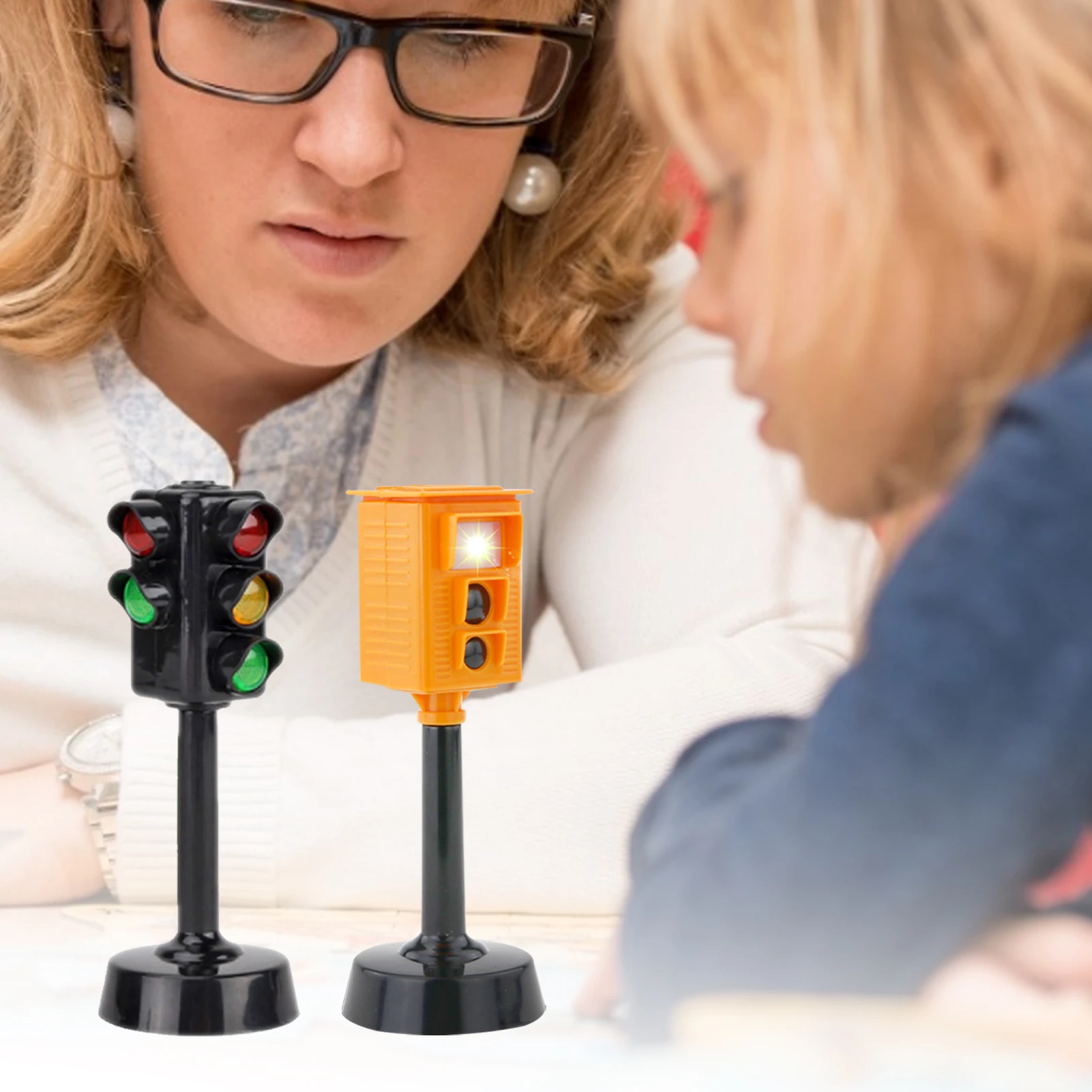 Миниатюрные дорожные знаки световой блок со звуком и светодиодной подсветкой