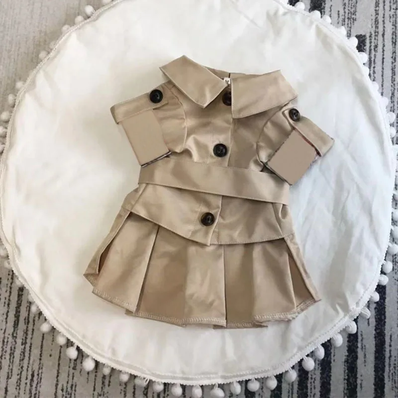 Осень Шнауцер платье для взрослых пуделей в клетку йоркширского терьера