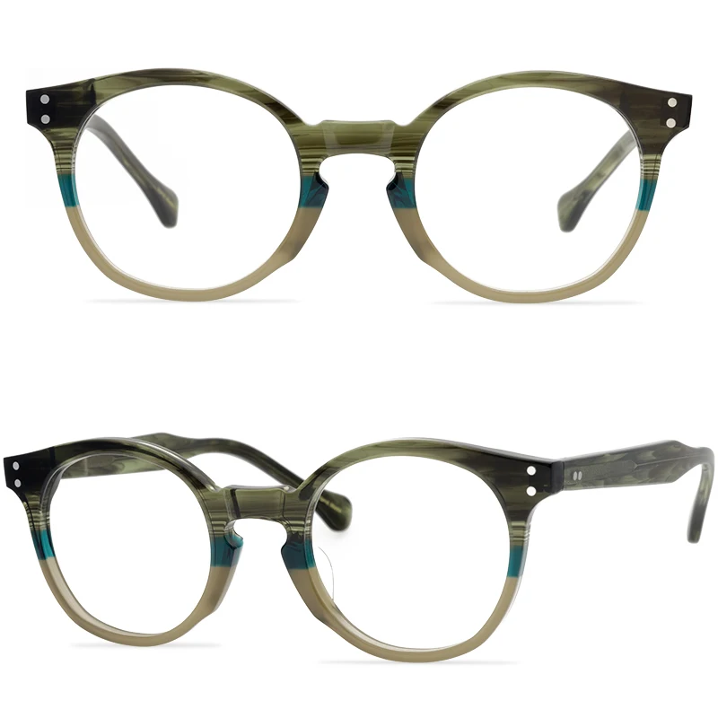 

Винтажные индивидуализированные зеленые очки, ацетатные нейтральные высококачественные очки в оправе, женские очки