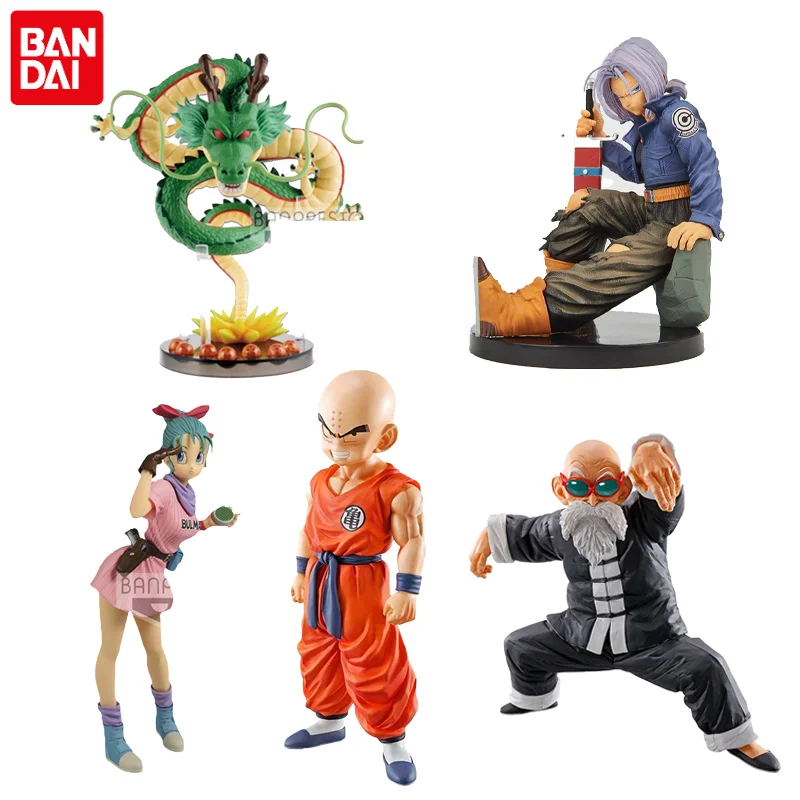 

Оригинальные фигурки Bandai Dragon Ball Z, модель, флэш-амулет, трусы, аниме фигурка Shenron Kuririn, игрушки для детей, ПВХ