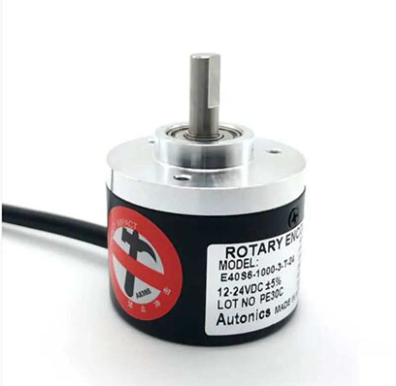 E40S6-1000-3-T-24 AUTONICS Rotary Encoder 100 200 360 500 600 1000 1024 1200 2000 2500 3600 pulse 12-24VDC ABZ three phase |