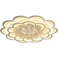 modern decor luxury ceiling light petals chandeliers crystal lighting for living room celing lamp bedroom light fixtures