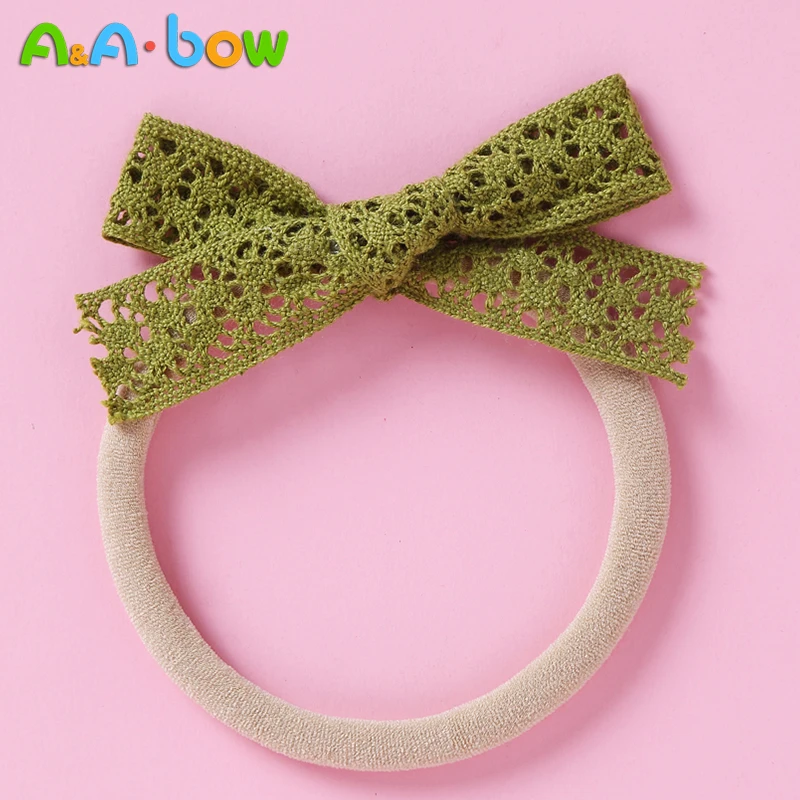 

10pcs/bag New Elastic Nylon Hair Band Baby Girl Hairbands for Children Hair Accessories Kids Baby Bows Headband Hair Clips