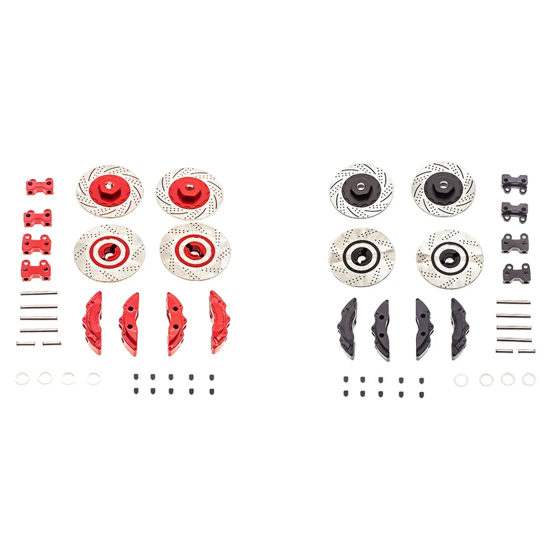 

4Pcs Metal Brake Discs Calipers for 1/10 RC Car TRX4 G500 TRX6 G63