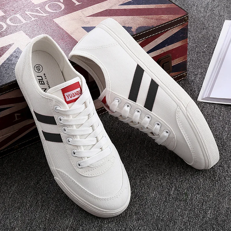 

Men Casual Shoes Spring/Autumn New Canvas Breathable Fashion Sneakers Breathable Loafers Lace-up Design Men Sneakers Casual