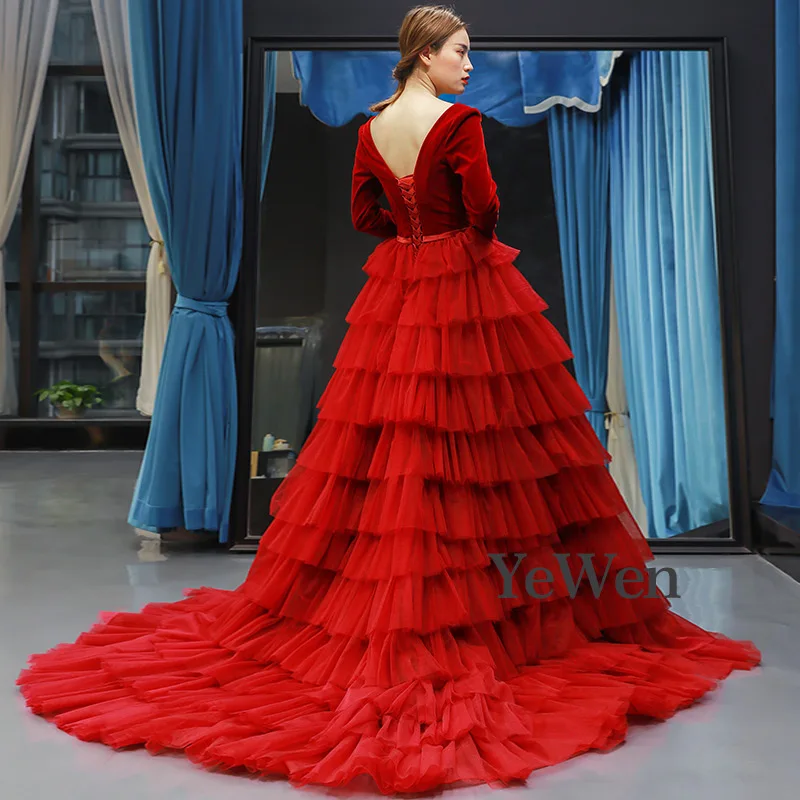 Красные вечерние платья нарядные вечернее платье Vestidos De Noche Largos Elegantes Fiesta 2020