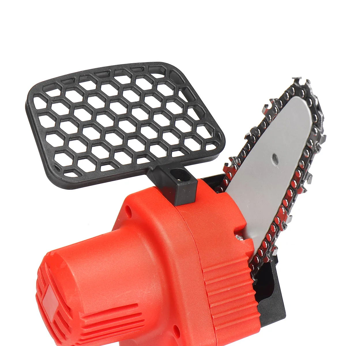 

DANIU 550W 24V Cordless Electric Chain Saw With 2Pcs Batteries & Wrench US/EU Plug Red One-Hand 4inch Woodworking Wood Cutter