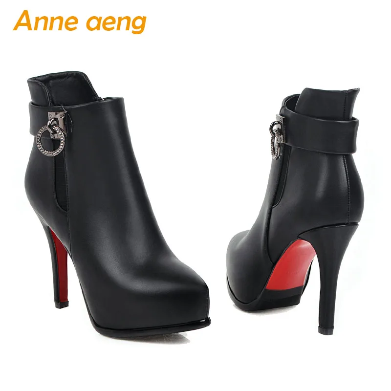 2019 г. новые зимние женские ботильоны пикантная женская обувь на платформе